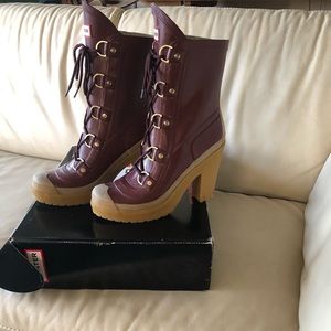Hunter Gabby heeled rain boots